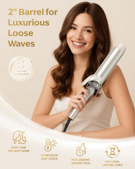 Mooqlizz curling iron heats quickly with MCH for busy mornings.