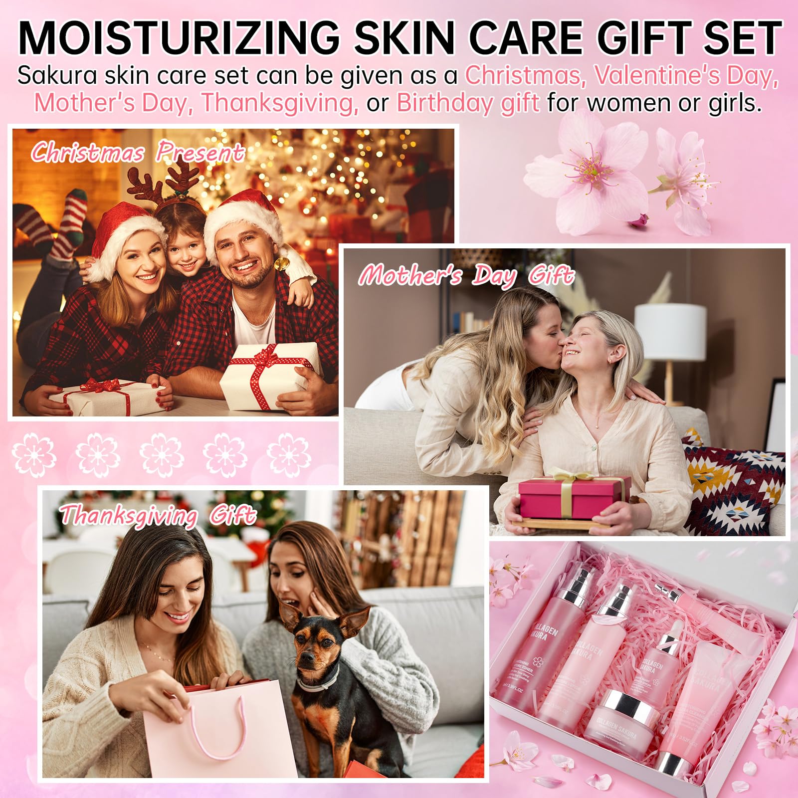 Mopayzer Collagen Sakura eye cream offers targeted nourishment for delicate eye area.