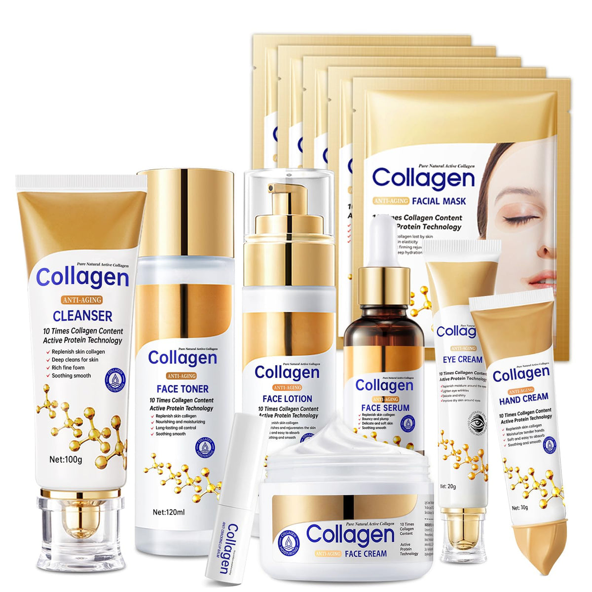 Mopayzer collagen-set-cleanser-bottle shows a refreshing cleanse for glowing skin