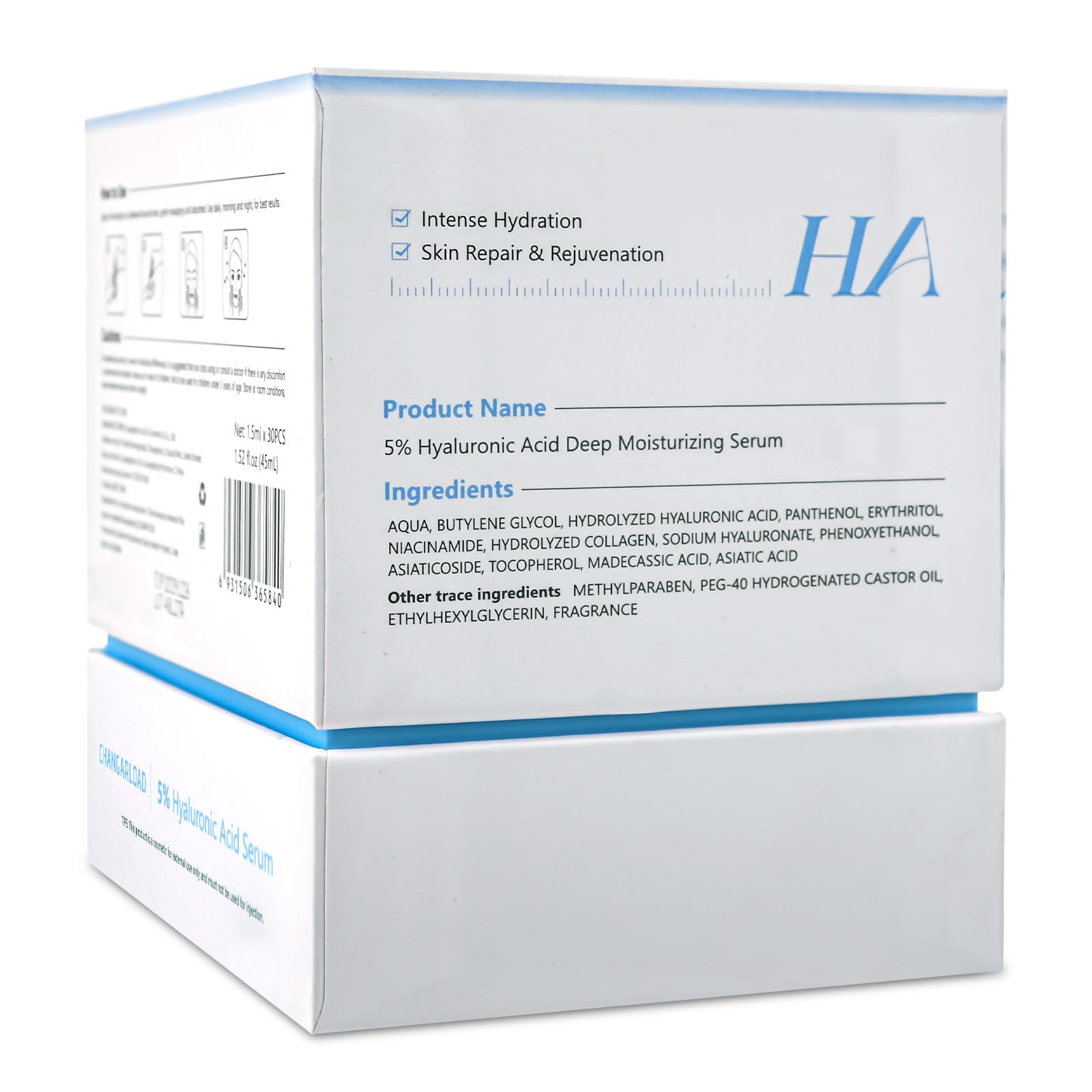 Mopayzer individually-packaged serum box emphasizes stability and travel readiness.