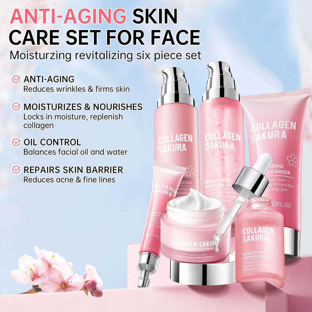 mopayzer Sakura skin care set toner bottle balancing oil and moisture for refreshed skin