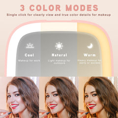 Mopis LED three-color mode mirror delivering accurate lighting in smart modes