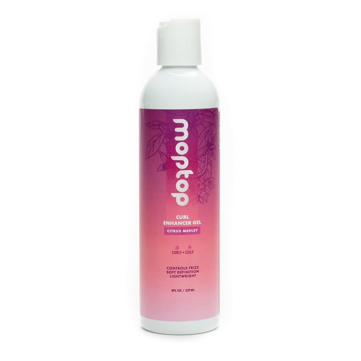 MopTop Curl Enhancer Gel bottle front view for frizz control