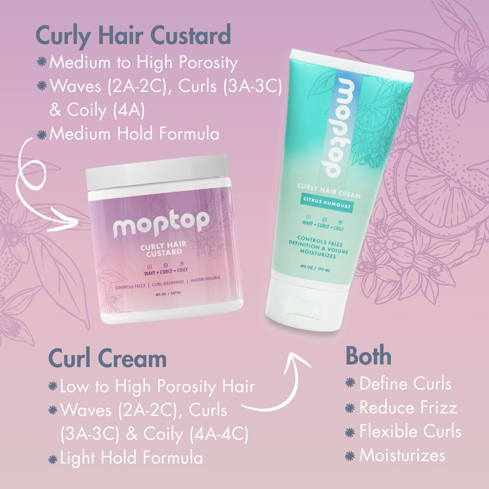 MopTop Custard applied with a diffuser for even curl activation