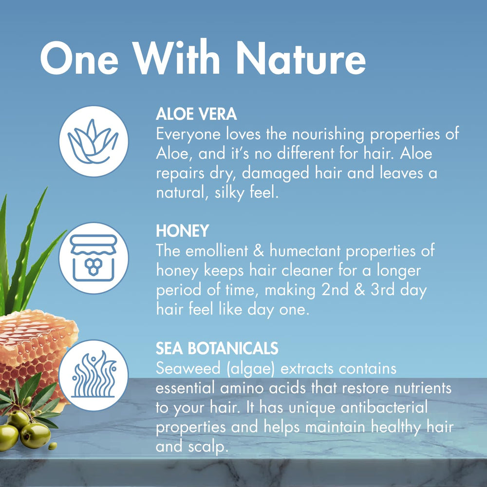 MopTop Daily Curly Hair Conditioner packaging shows aloe and olive oil for natural nourishment.
