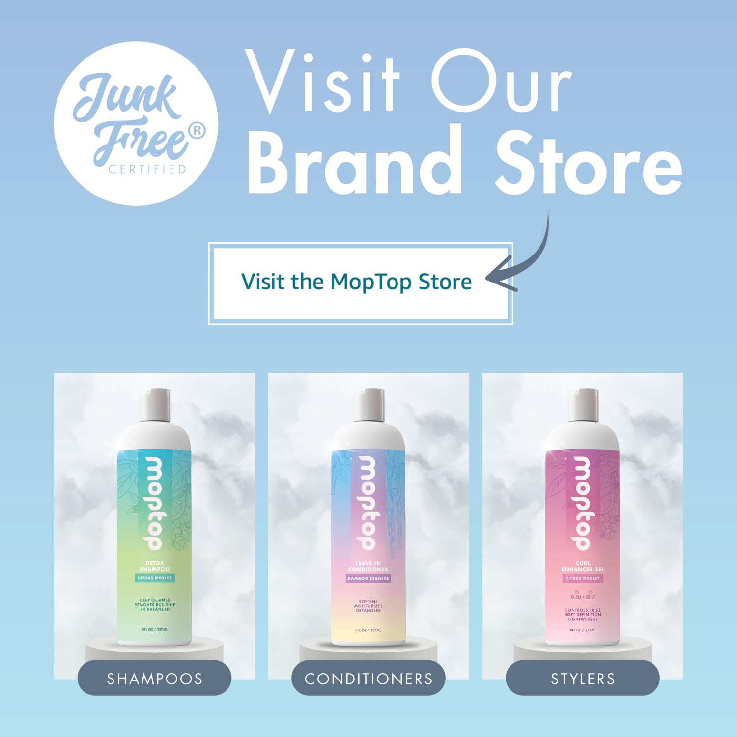 MopTop leave-in conditioner sulfate-free formula for all textures.