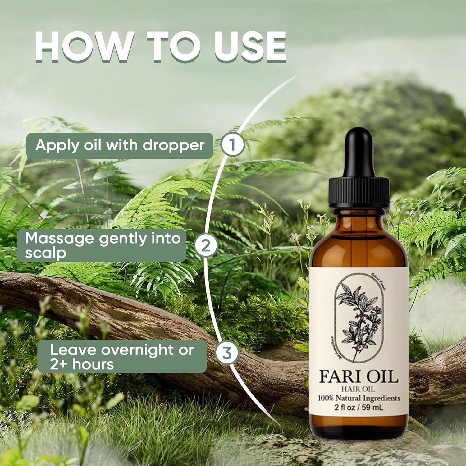 MORANDEE Fari Oil edges application demonstrates smoothing effects for braided styles.