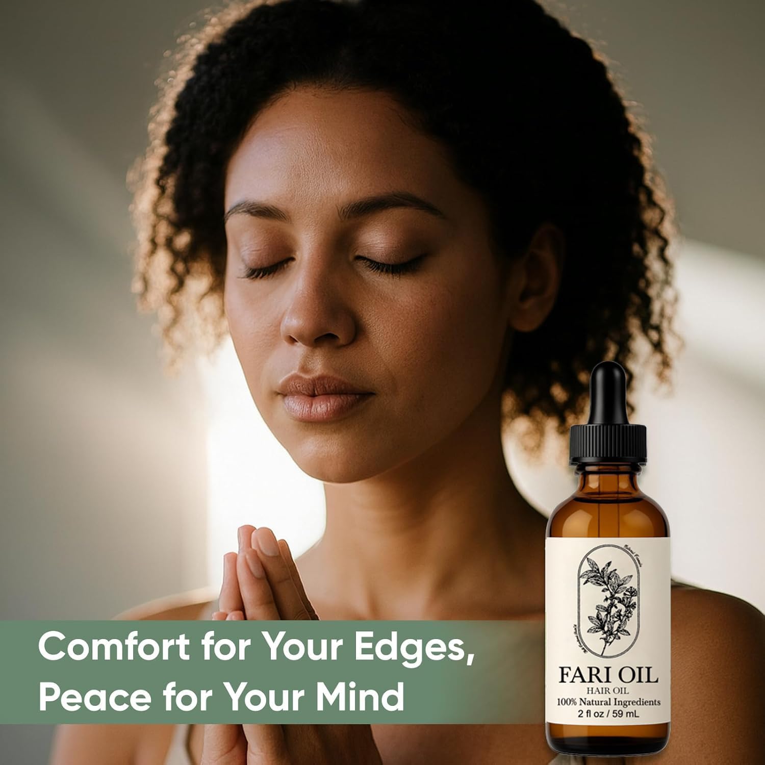 MORANDEE Fari Oil travel-pack image emphasizes portable styling ritual suitability.