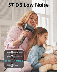 Morecoo Hair Dryer memory function preserves your preferred settings.