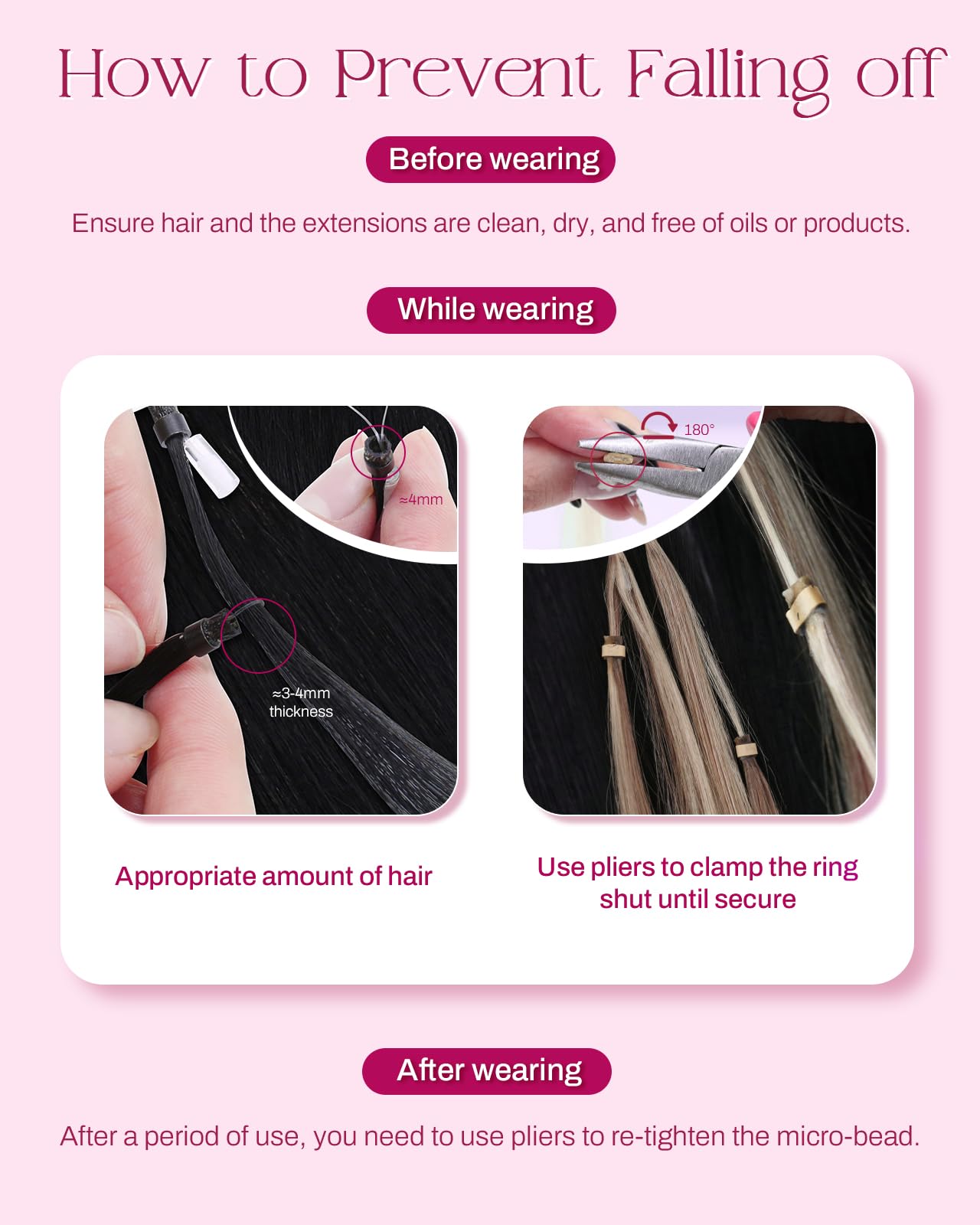 Moresoo microlink extensions jet black packaging seal authenticity