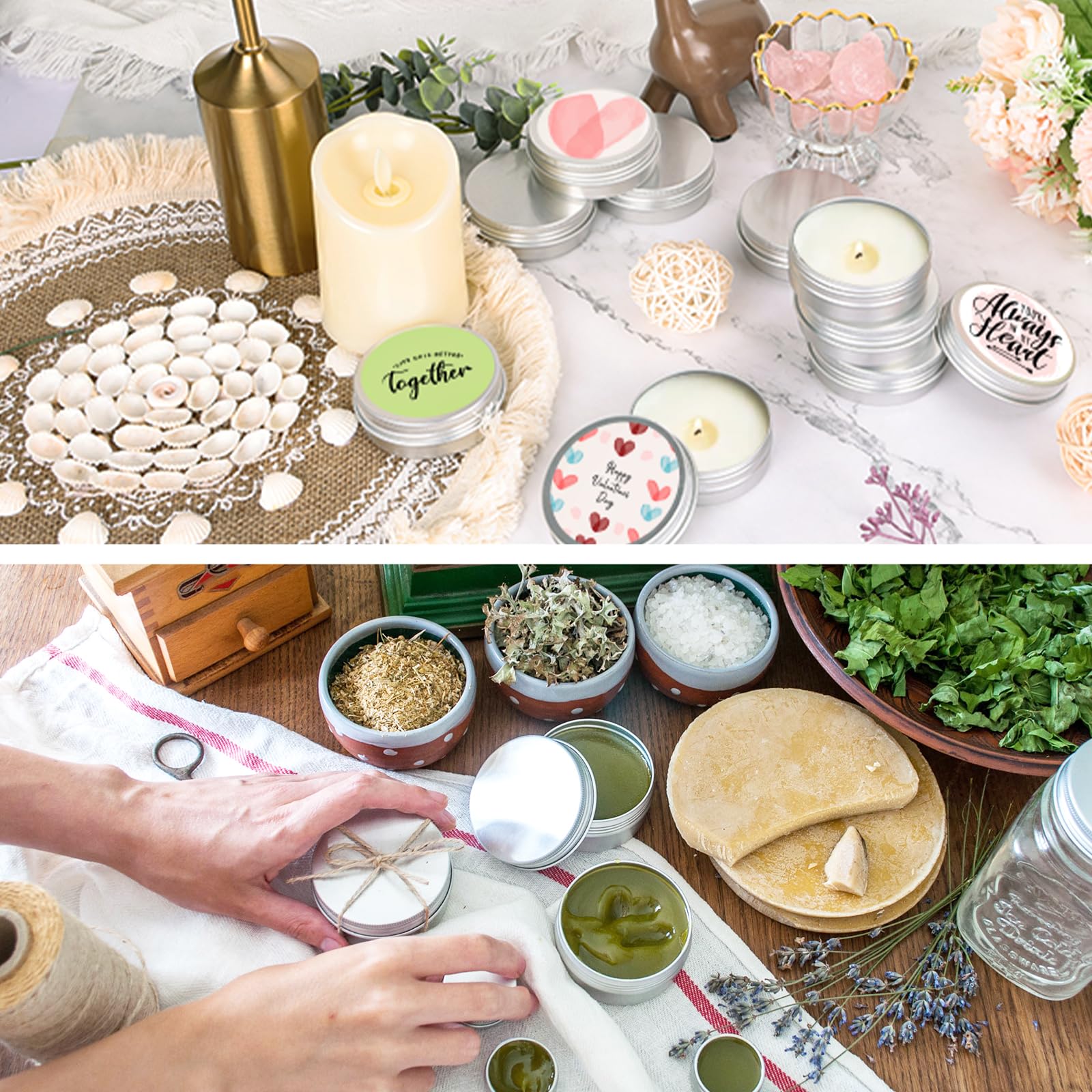 Moretoes 2oz tea and spice tin, lightweight aluminum with secure screw lid for freshness.