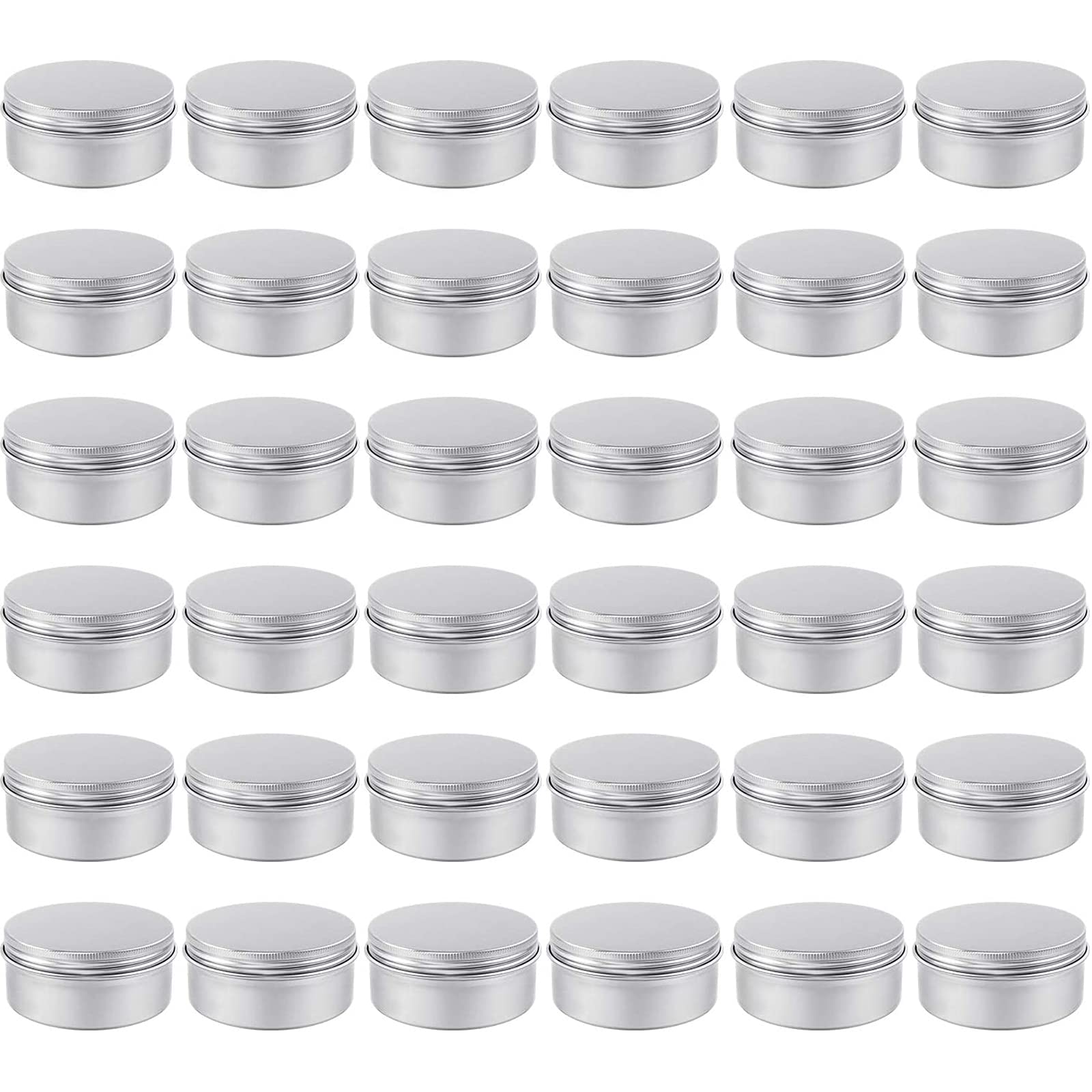 Moretoes 4oz aluminum tin with screw lid for secure candle and salve storage.