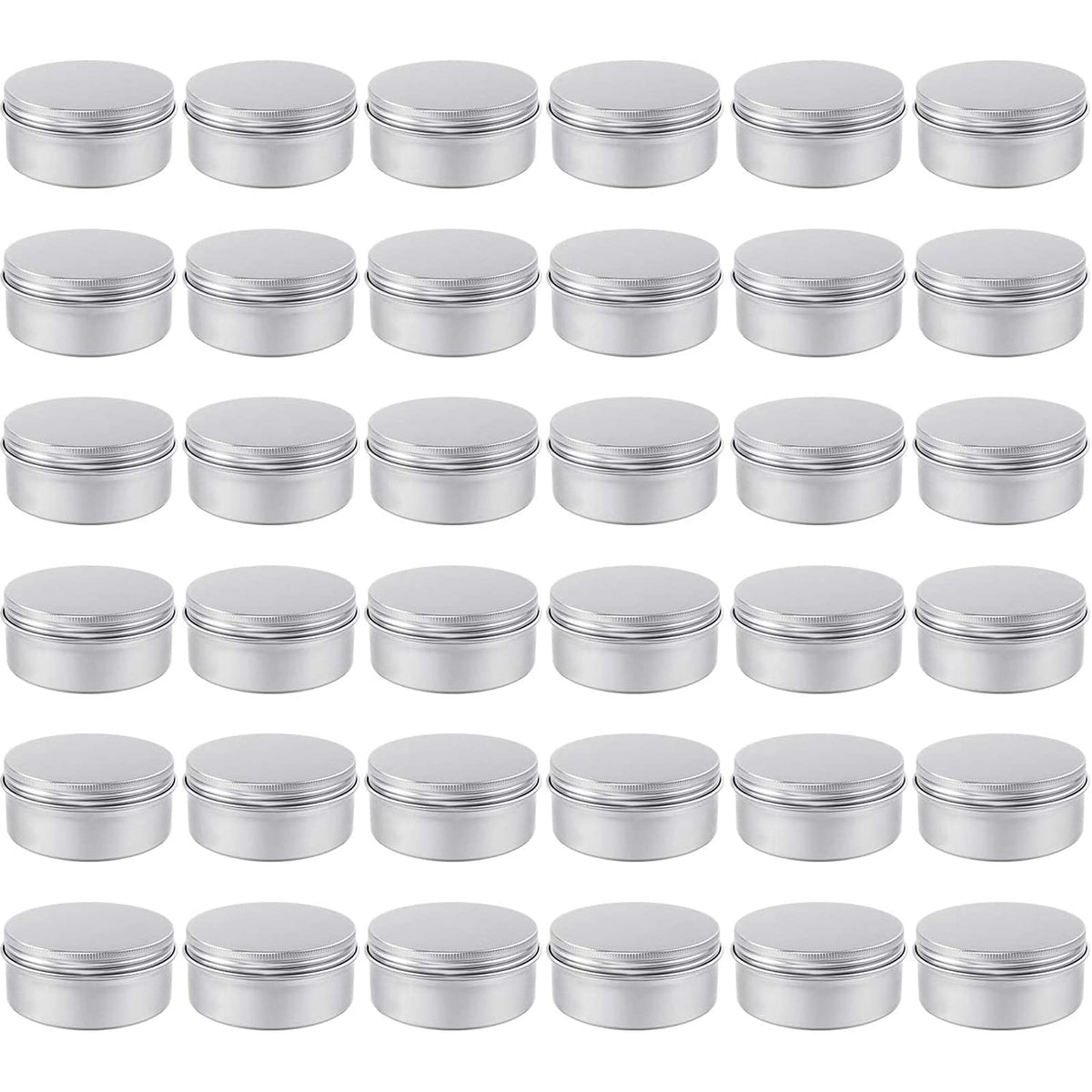 Moretoes 4oz aluminum tin with screw lid for secure candle and salve storage.