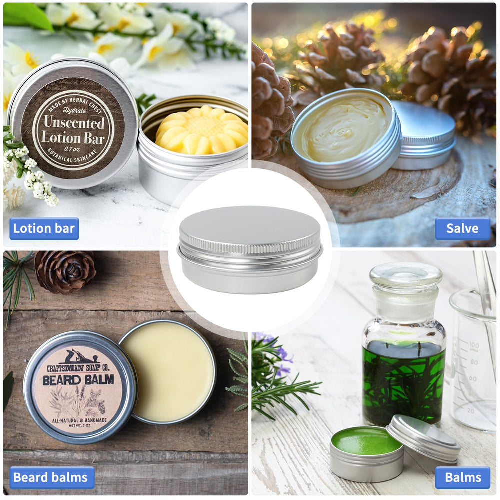 Moretoes tins filled with candles, balms, beads illustrate versatile storage options.