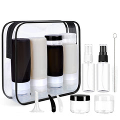 Morfone 16-pack silicone travel bottles set for organized toiletries on the go.
