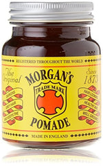 Morgan's Pomade Hair Darkening 100ml bottle shows gradual grey coverage and nourished scalp.