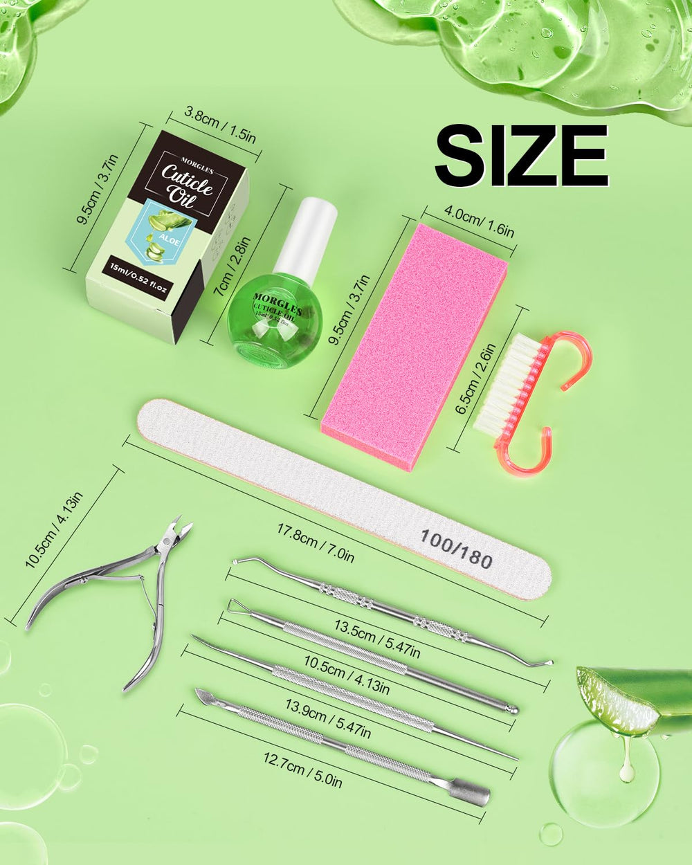 MORGLES Nail brush clean nails and remove residue during care.
