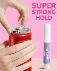 MORGLES nail tips glue kit shows easy-at-home salon-like application and long-lasting adhesion.