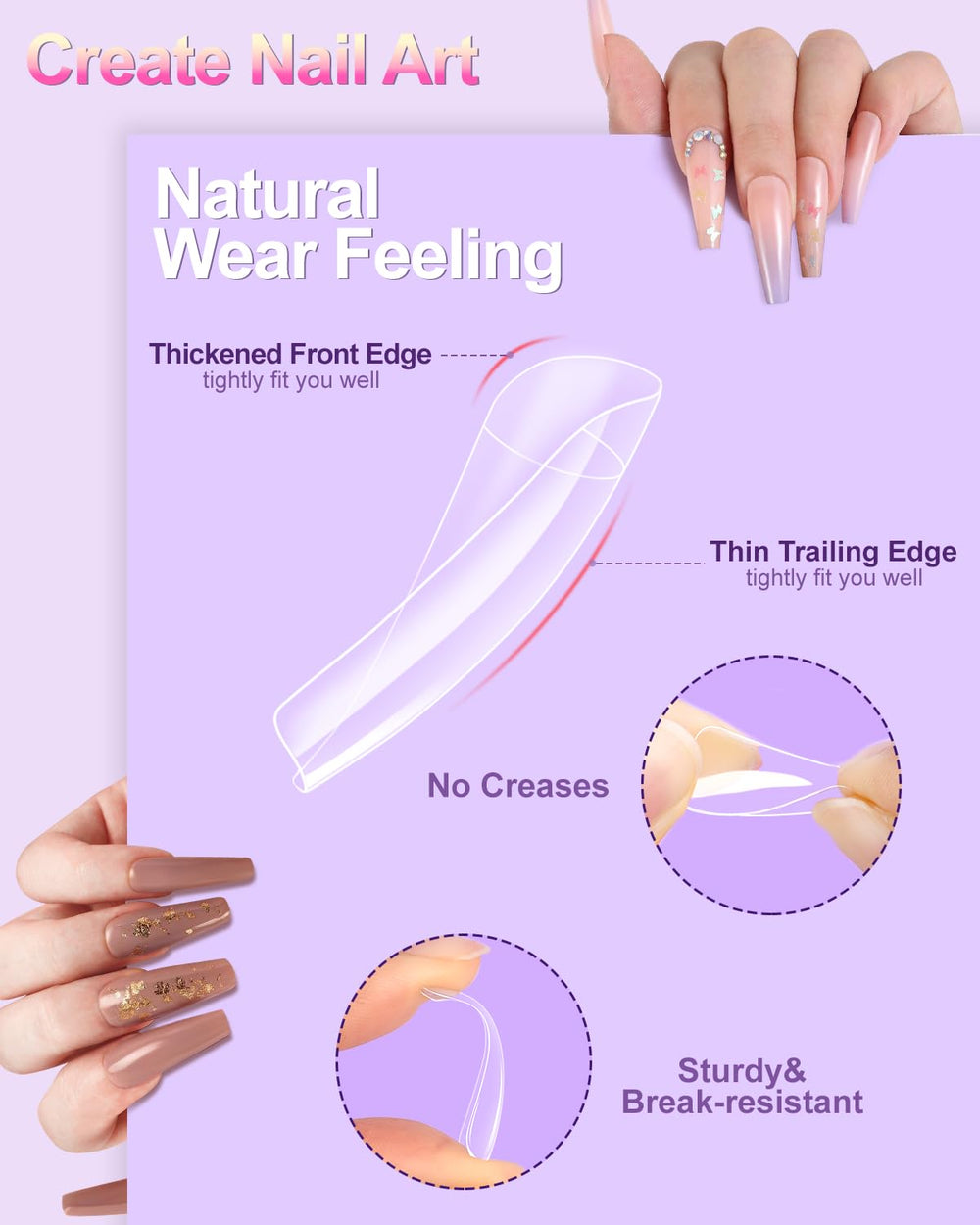 MORGLES nail files set shapes and smooths for salon-ready nails