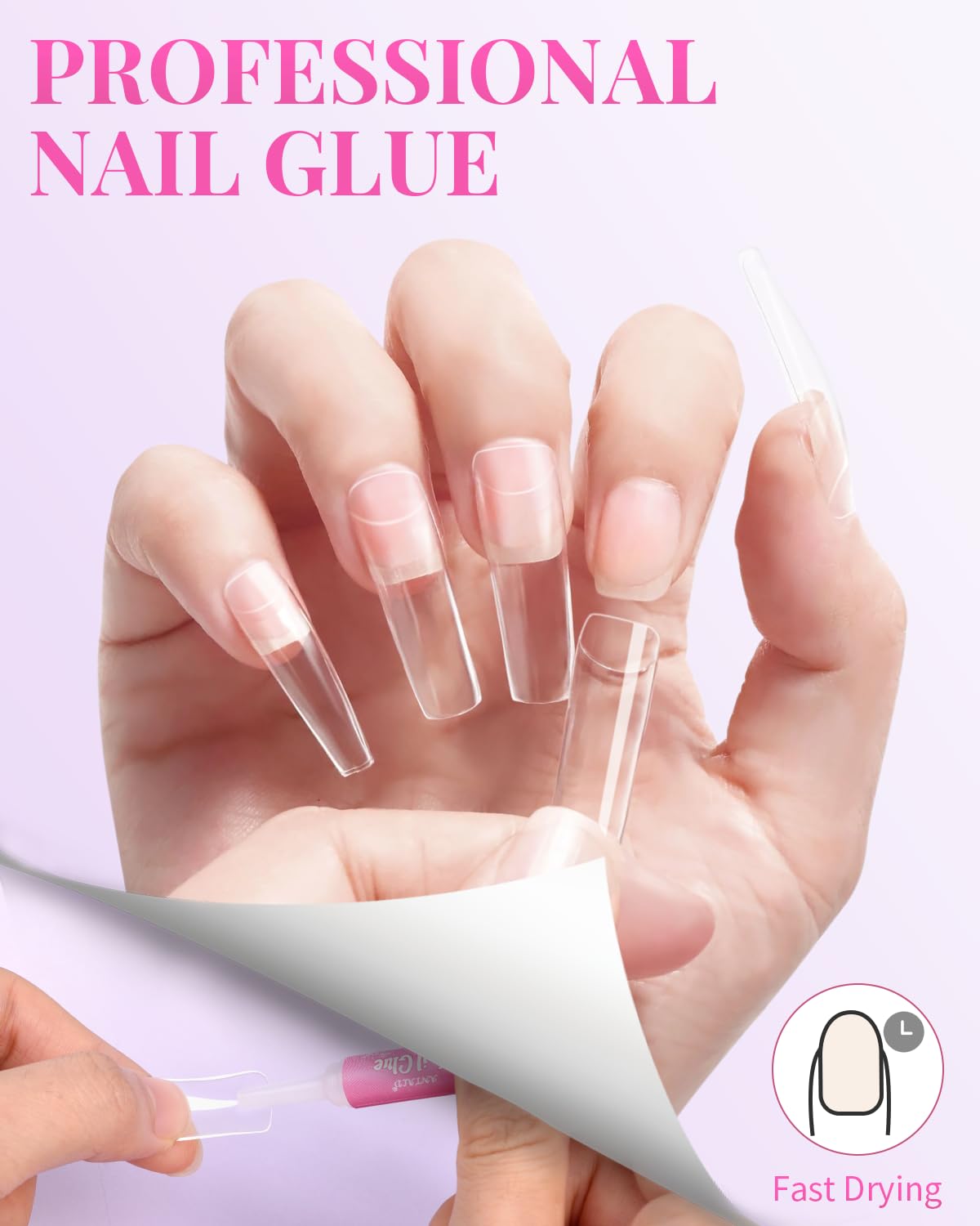 MORGLES acrylic nail clipper delivers clean cuts for precise tips