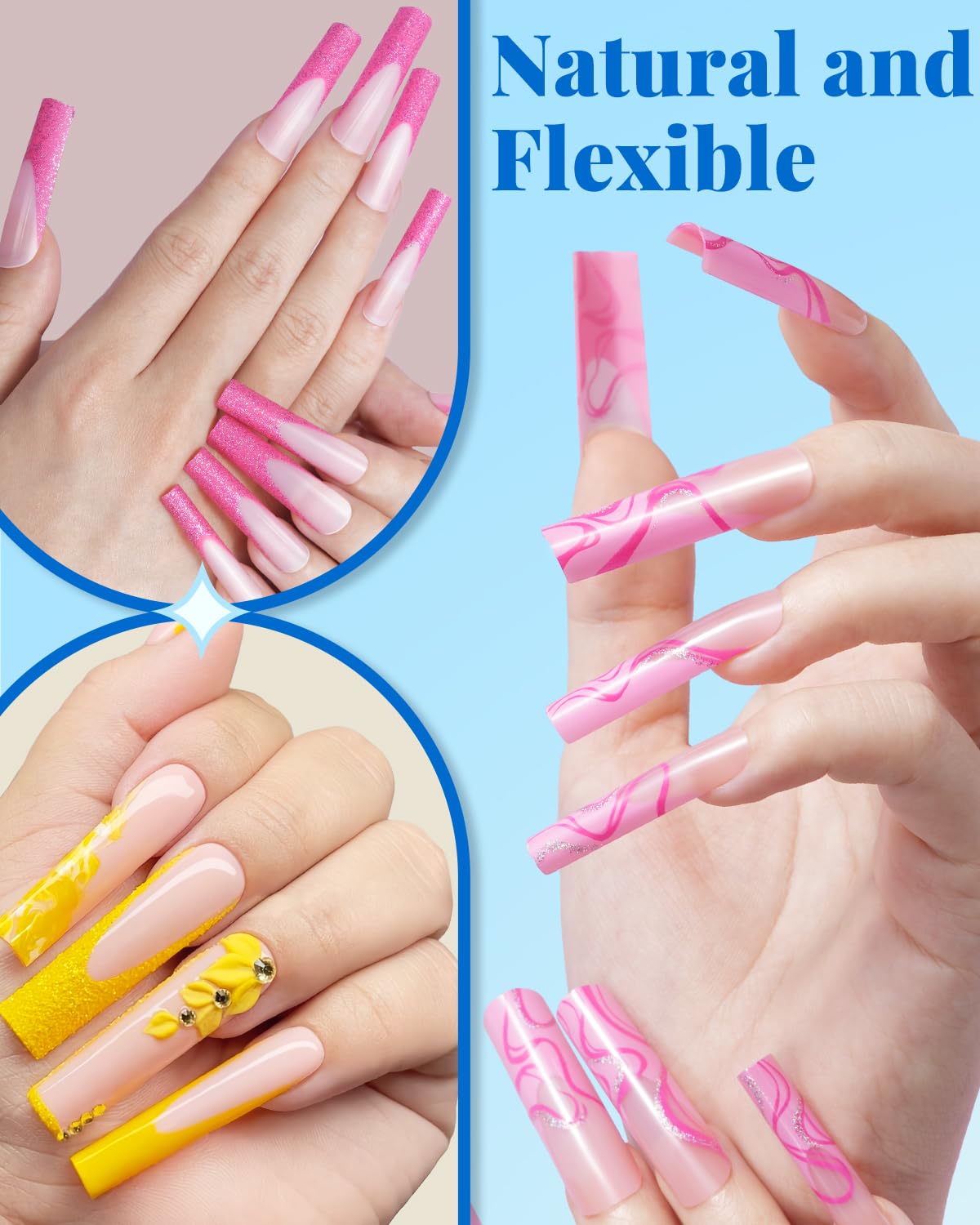 MORGLES beginner to pro-friendly kit supports versatile nail art at home.