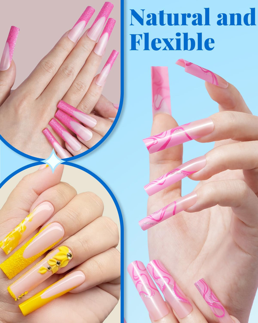 MORGLES beginner to pro-friendly kit supports versatile nail art at home.