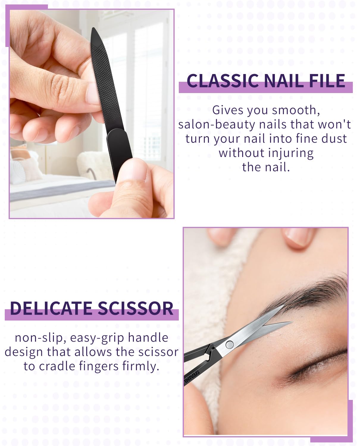 MORGLES Nail Clippers fingernail tool for clean cuts and smooth edges.