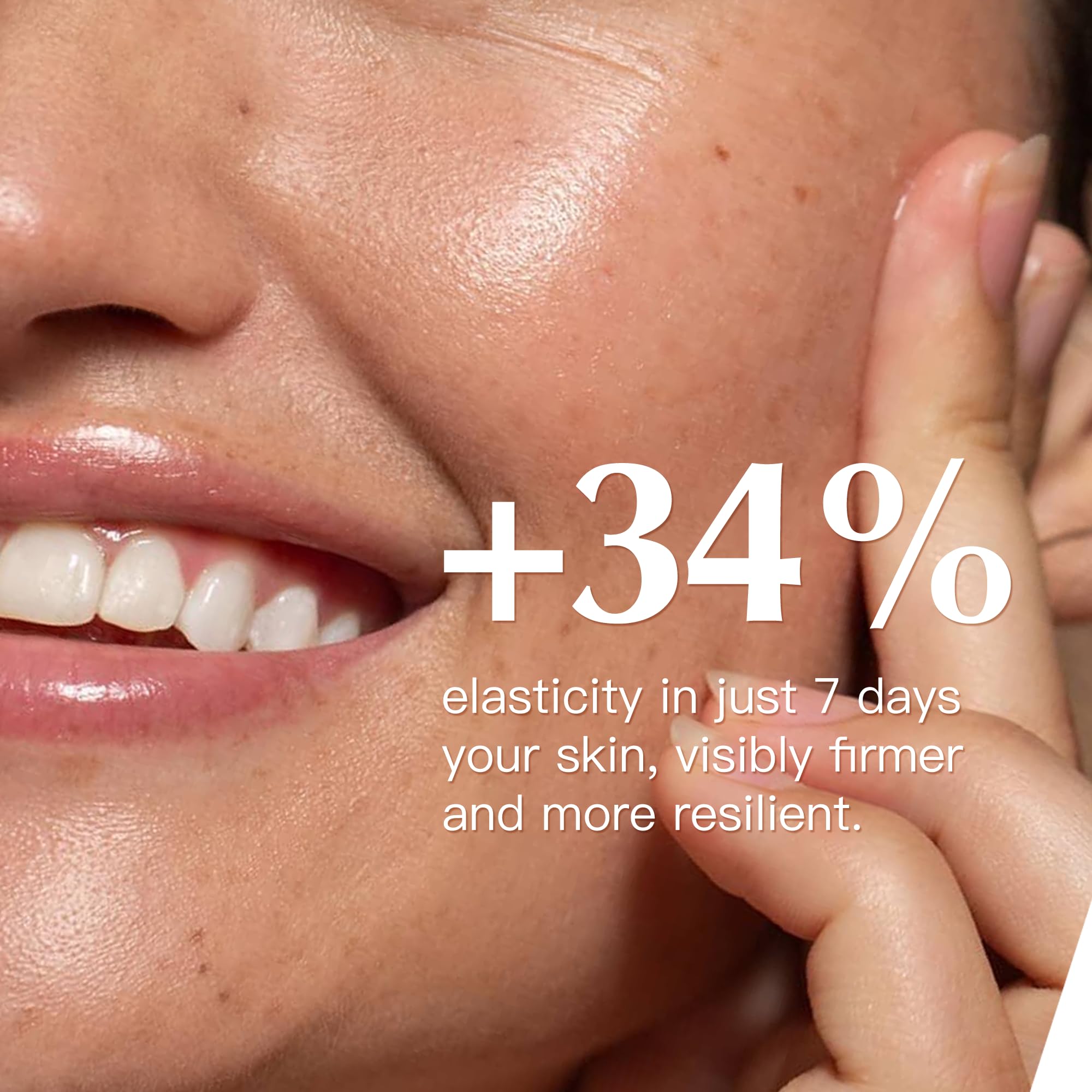 MORITEK Mori-Lift Mist close-up on skin showing smooth, plumped texture