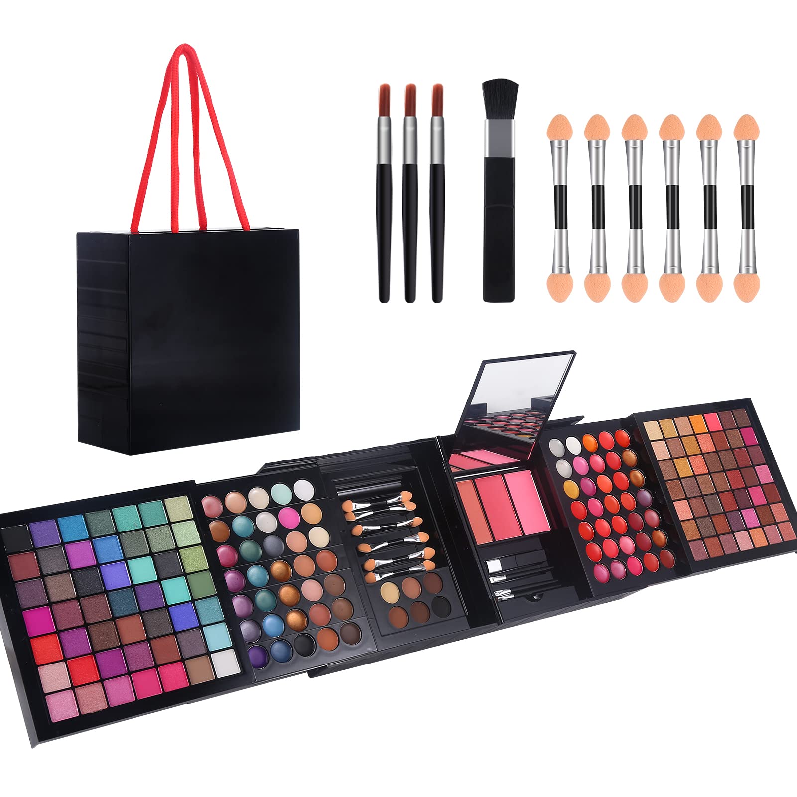 Morneca 177 Colors kit cover shows organized makeup for on-the-go versatility.