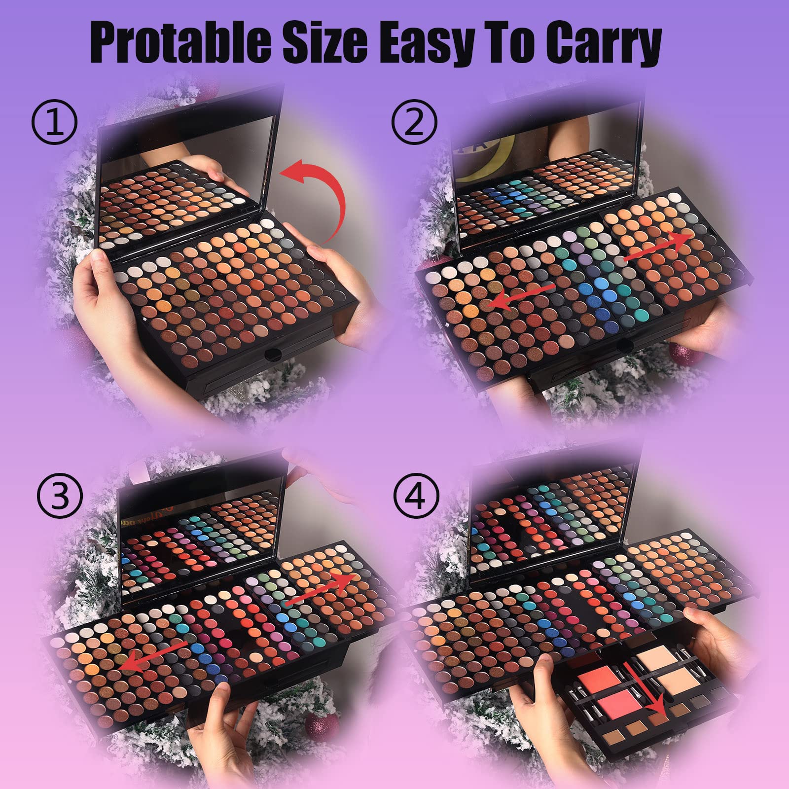 MORNECA blush palette; soft pigments for natural flush.