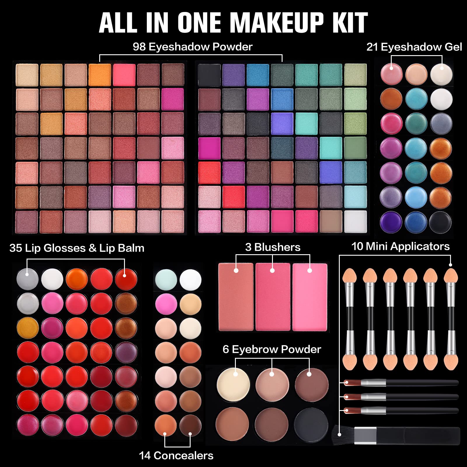 Morneca 177 Colors full-face palette open for seamless day-to-night looks.