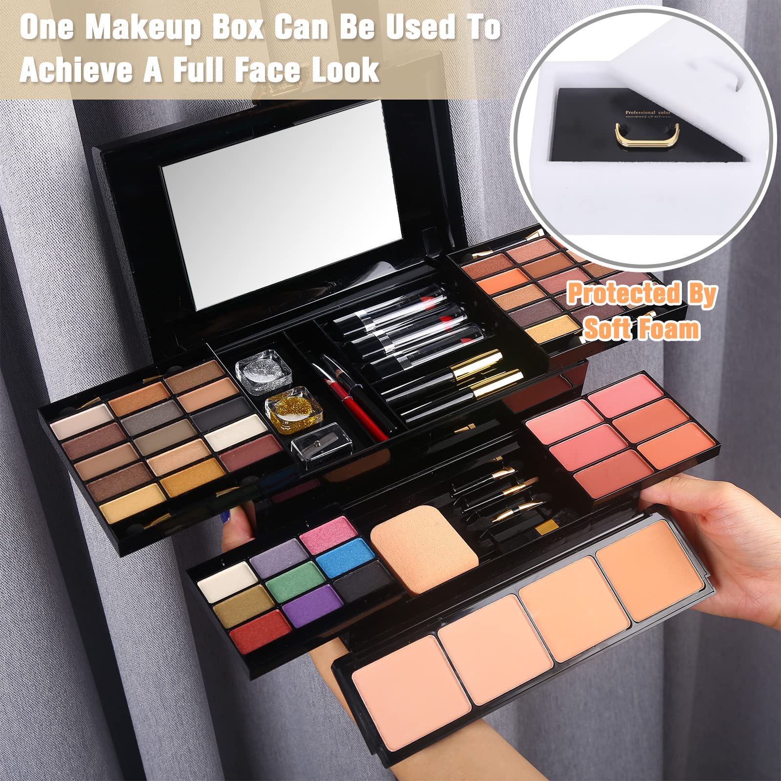 MORNECA glitter gel and eyeliner set for dramatic eye accents