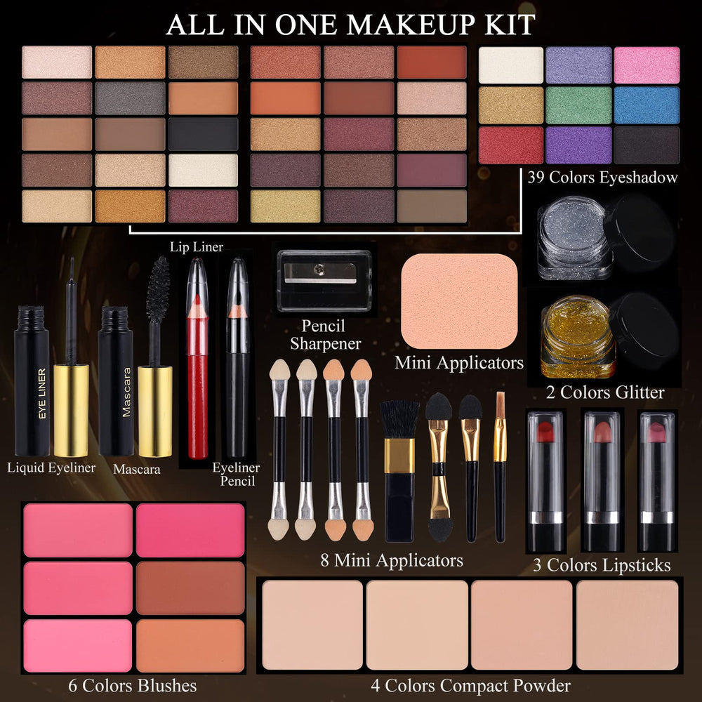 Morneca 58-color eyeshadow palette within all-in-one kit for versatile looks