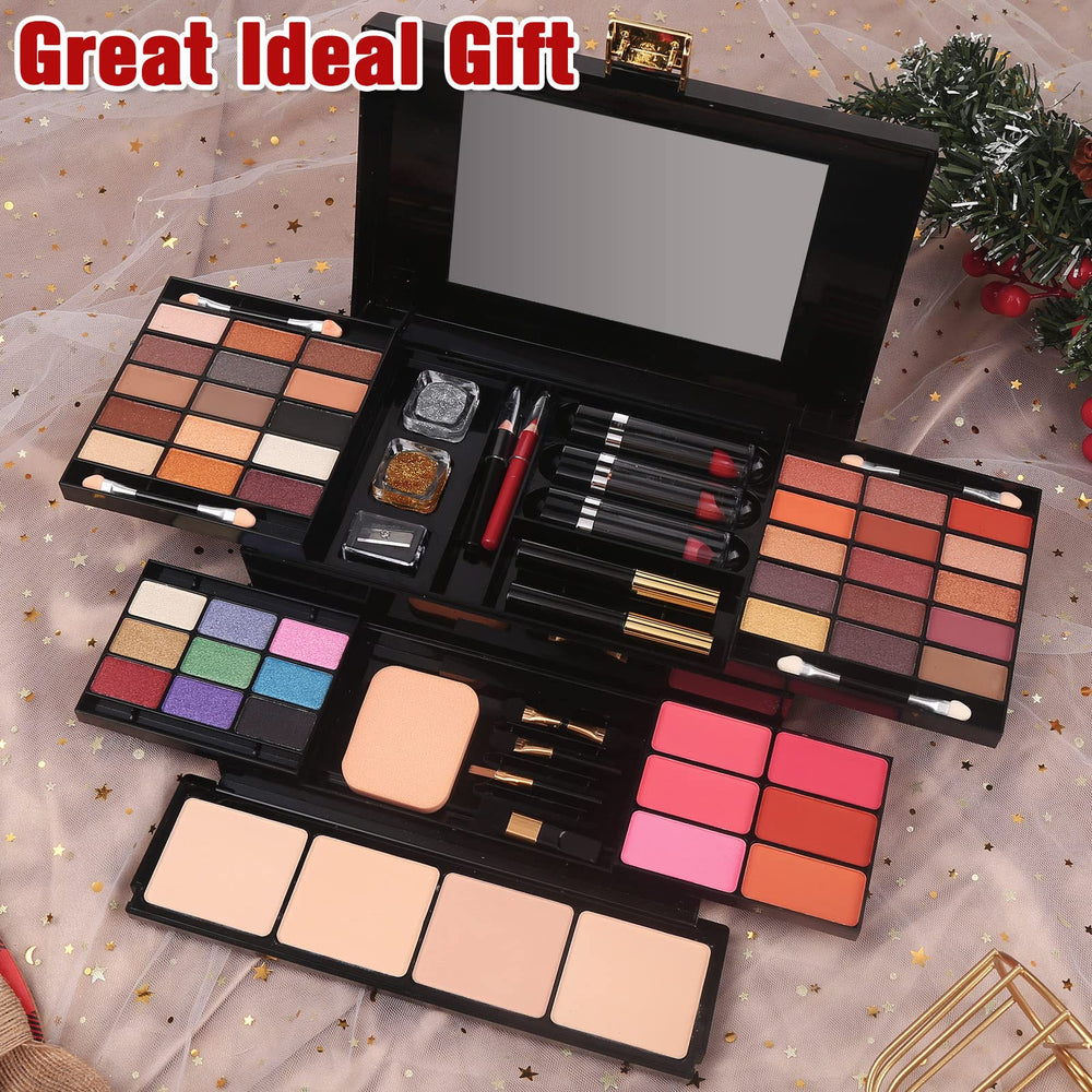 Morneca travel-ready makeup kit case keeps cosmetics organized