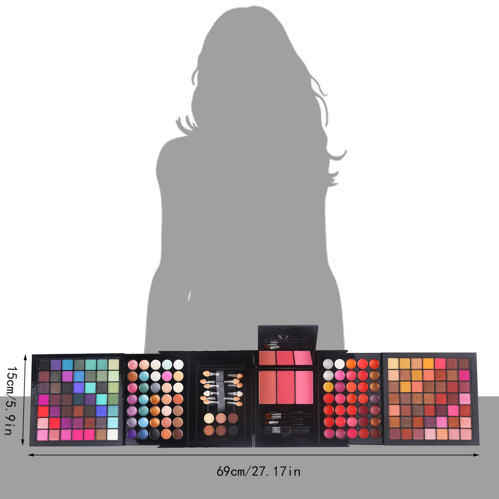 Morneca travel-friendly kit ready for on-location makeup.