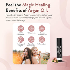 Moroccan Magic peppermint eucalyptus lip balm refreshing mint aroma for quick soothing relief