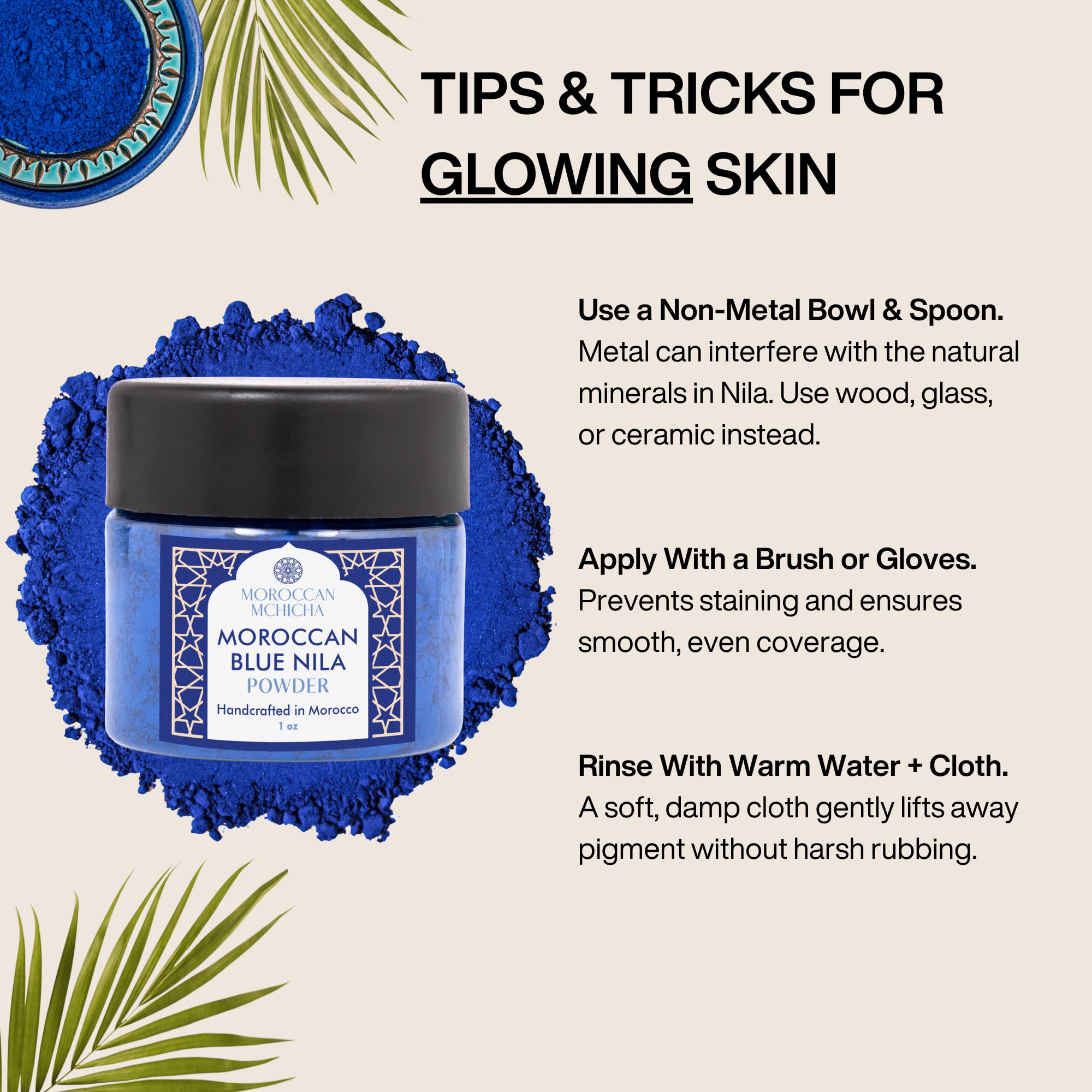 Moroccan Mchicha nila mask rinse revealing balanced skin