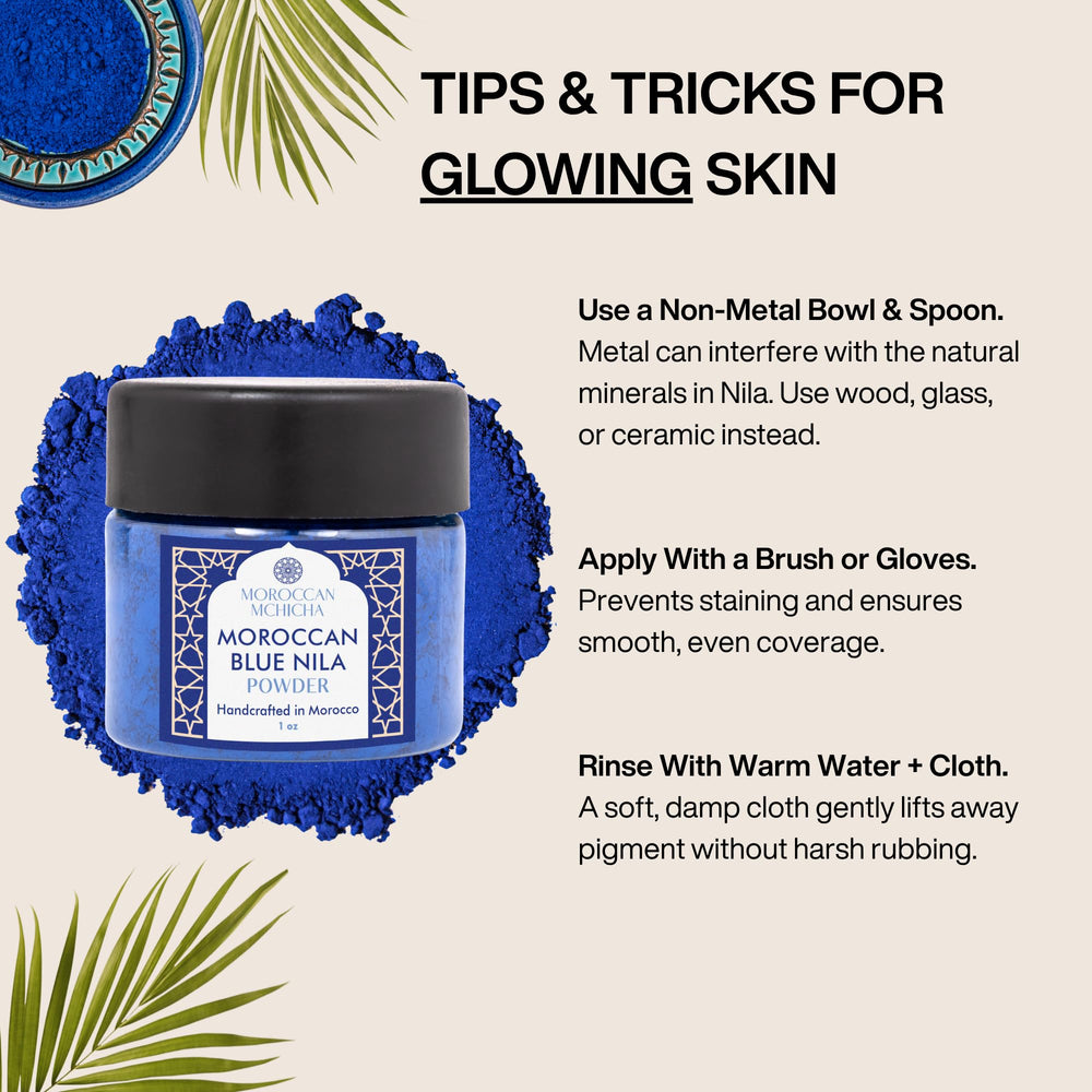 Moroccan Mchicha nila mask rinse revealing balanced skin
