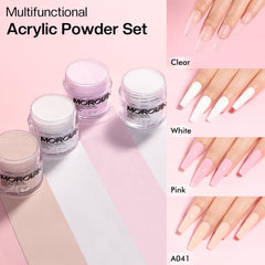 Morovan acrylic powder colors set for custom shades.