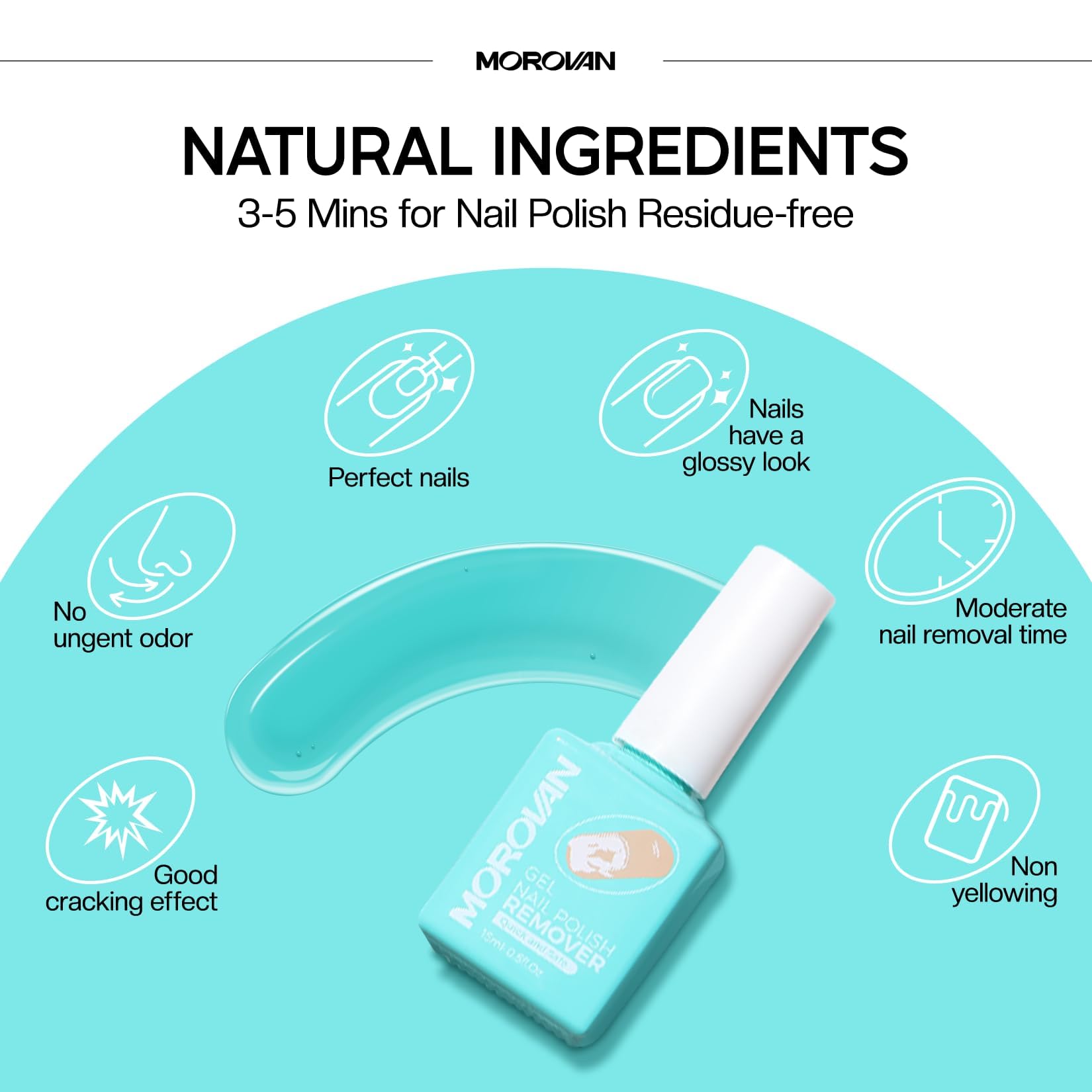 Morovan cuticle pusher-trimmer tool ready for precise nail prep