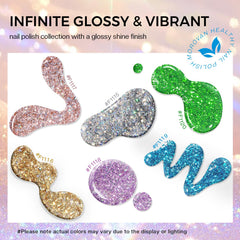 Morovan Glitter Nail Polish Set applying on natural nails delivers smooth, streak-free coverage.