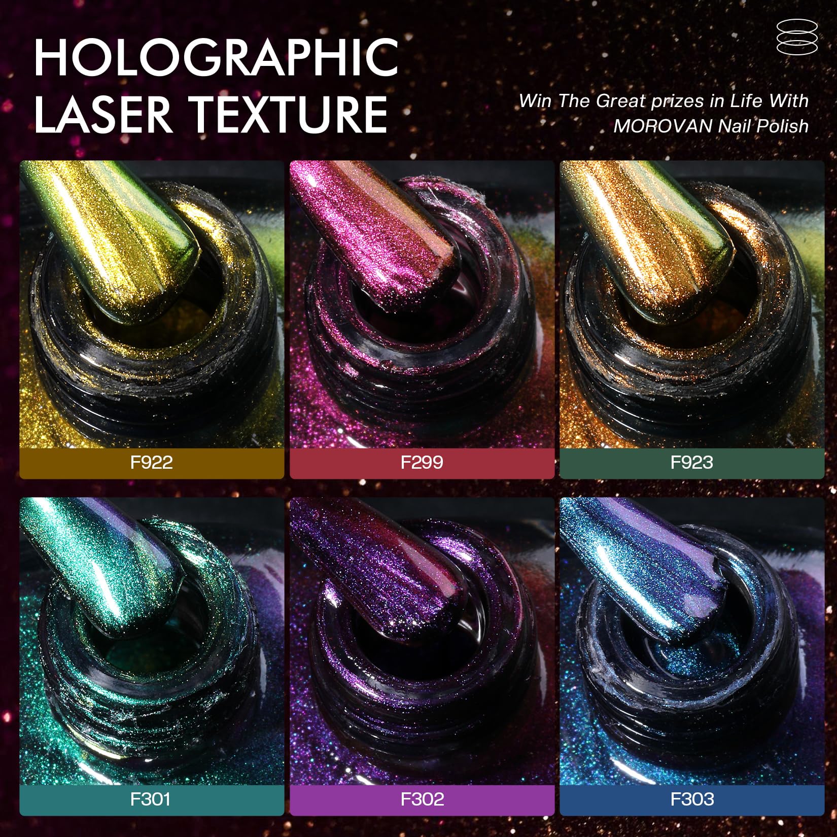 Morovan glossy finish – high-coverage metallic nails with vibrant color.