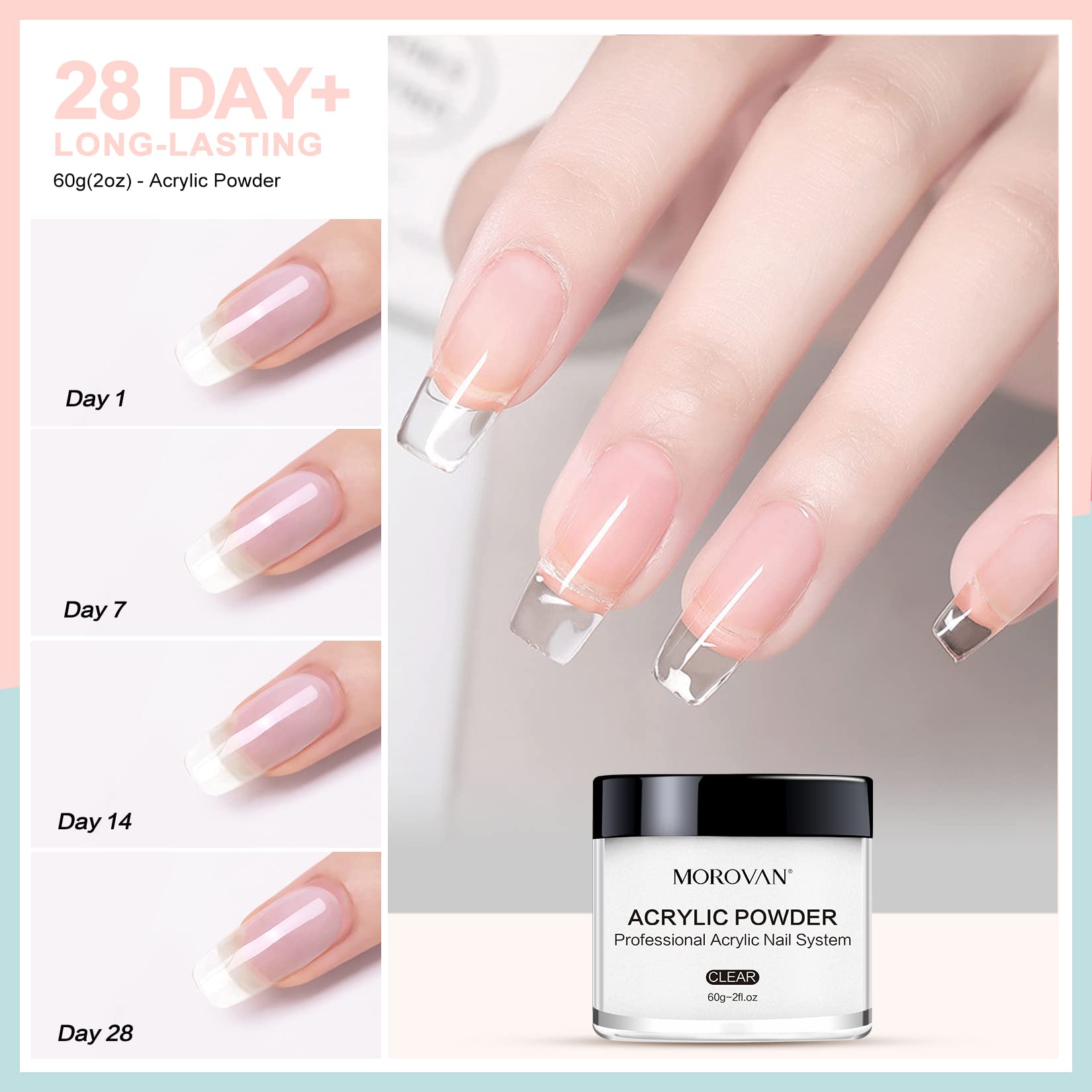 Morovan long-lasting adhesion without curing lamp for durable manicure