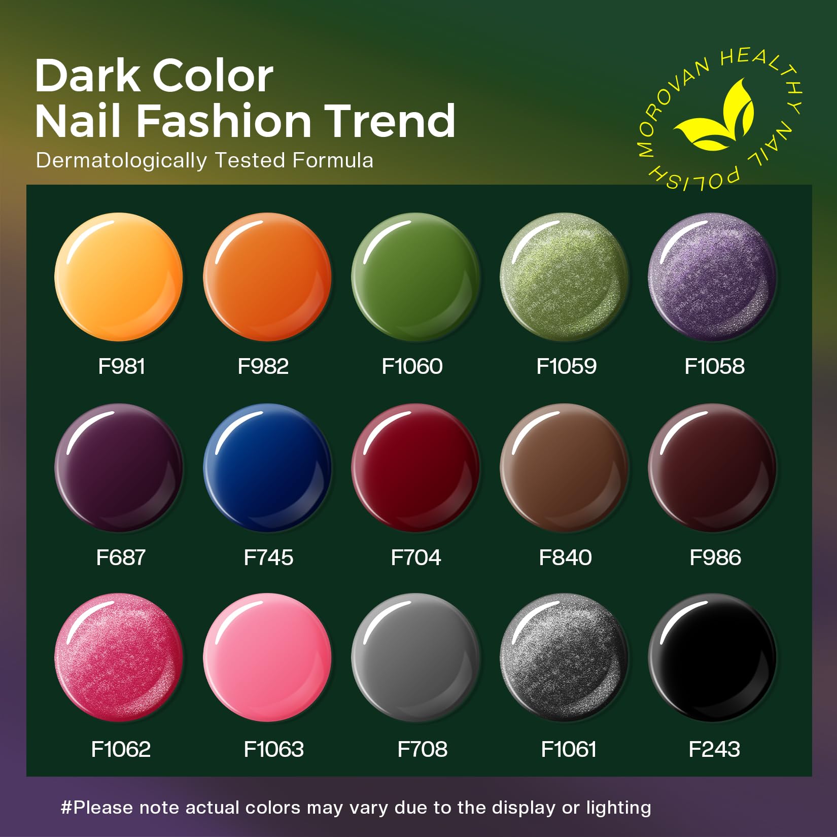 Morovan nail-polish-set-hot-pink provides playful color for cheerful nails and quick-dry finish.