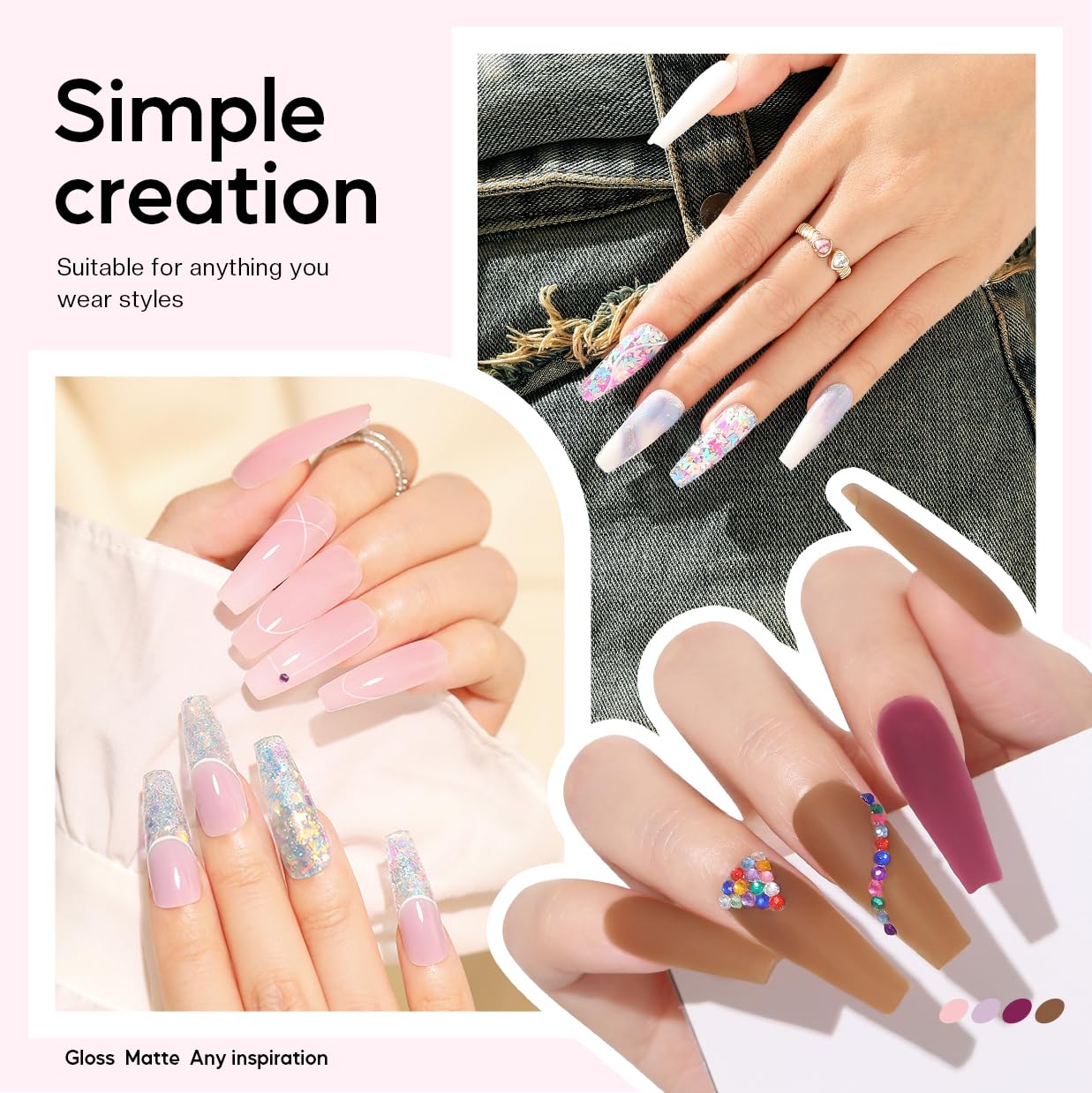 Morovan paper tray extensions for nail sculpting and extensions.