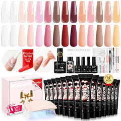 Morovan poly gel kit UV lamp in action, delivering quick cure for glossy nails at home.