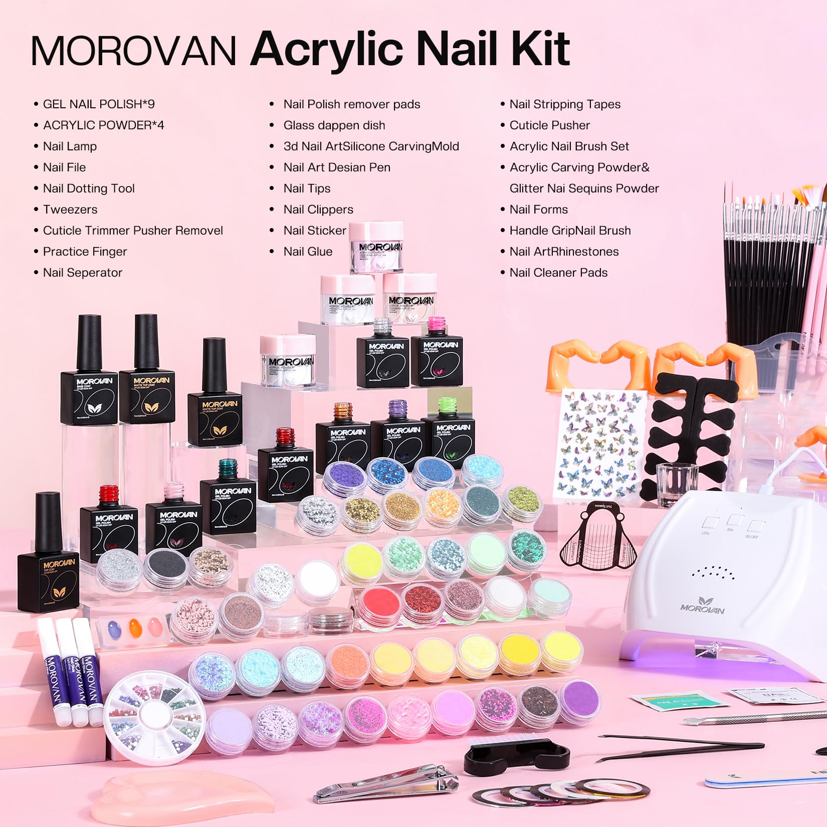 Morovan UV-led lamp 48W for fast curing.