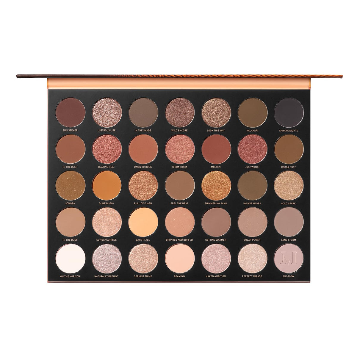 Morphe 35U Desert Palette open with sunset-toned shadows for warm daytime looks.