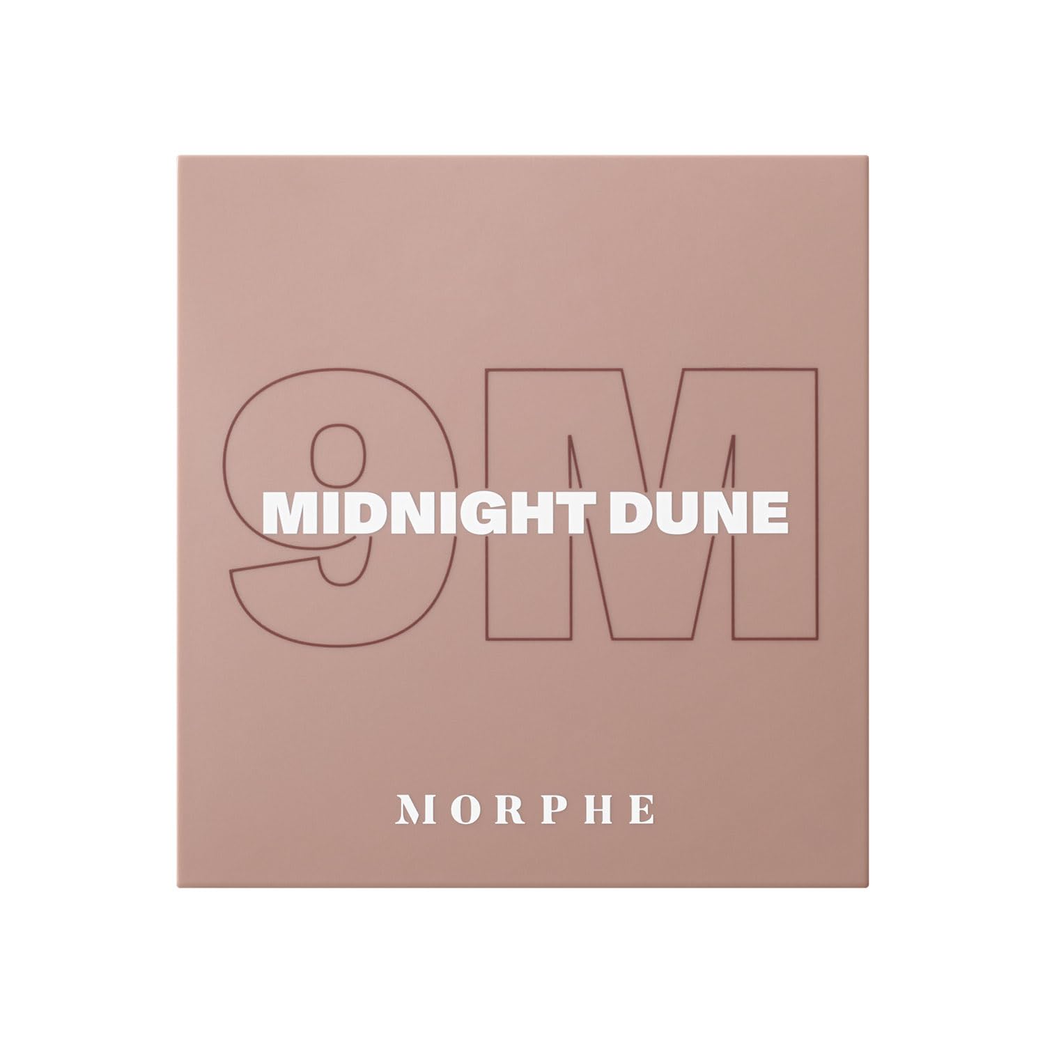 Morphe 9M Midnight Dune swatch strip shows pigment payoff and blendability