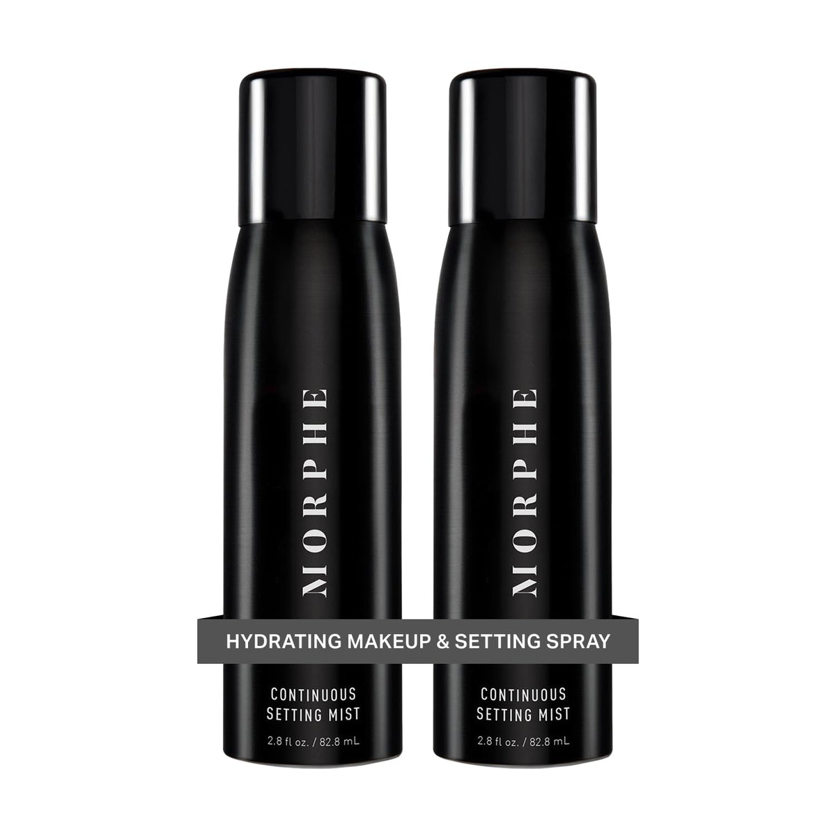 Morphe continuous setting mist bottle closeup highlighting a micro-fine spray for long wear.
